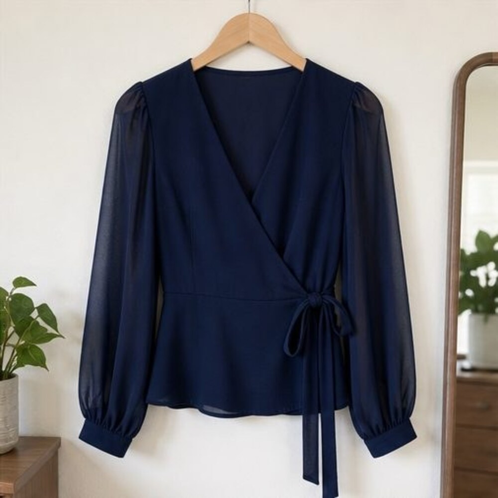 Teal Button Blouse